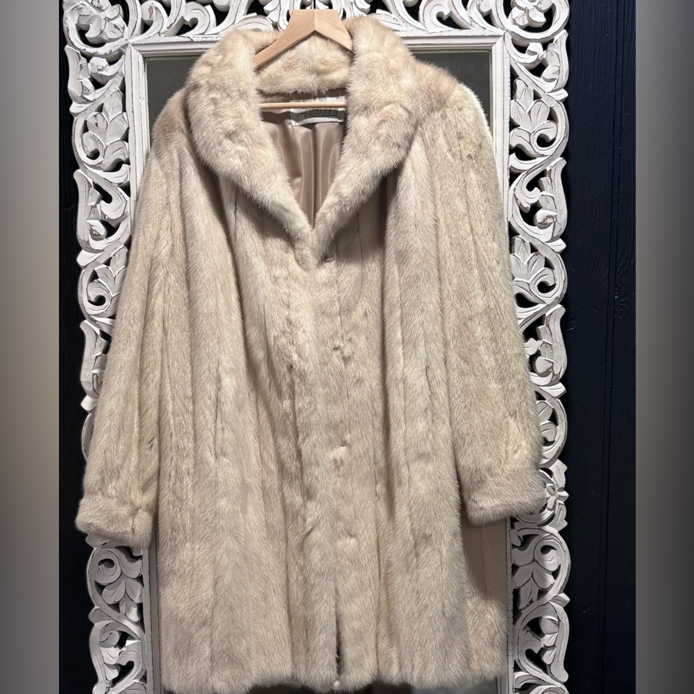 Ivory Mink Fur Coat